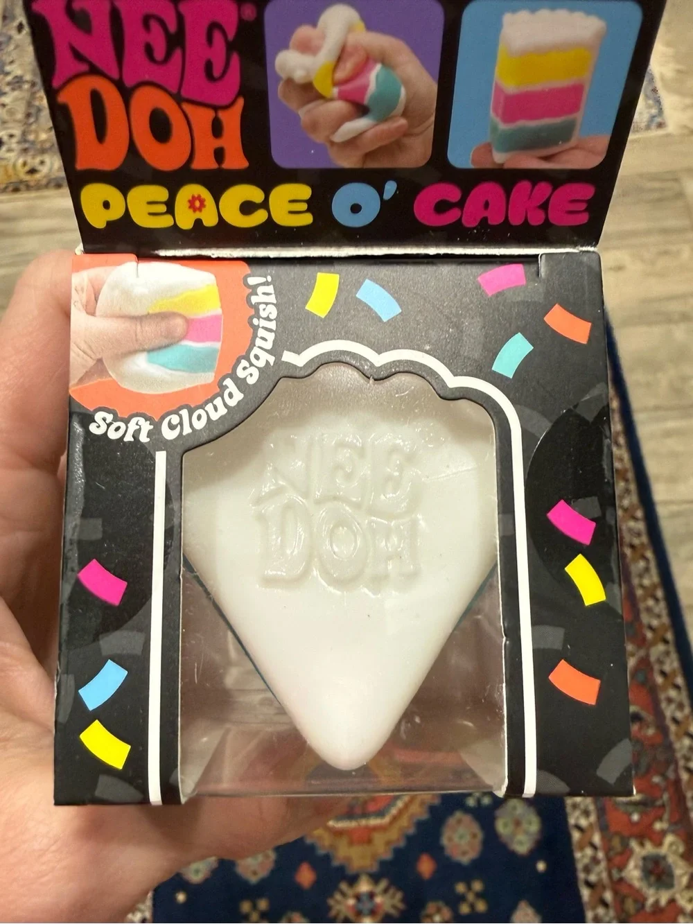 Needoh Peace O' Cake Colorful Layered Squeeze- White, Blue, Yellow, Pink - Picture 5 of 7